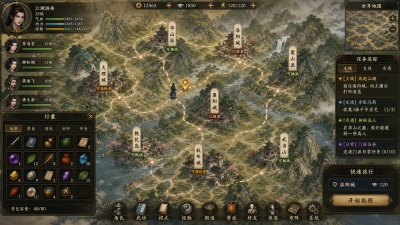 金庸群侠传5爱与死仙狐MOD六周年 探索场景 场景图 3